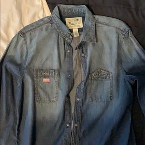 Diesel Industrial Jean Button Down Shirt